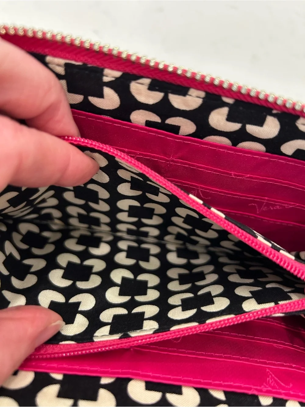 Vera Bradley Bright Pink Zip Wallet